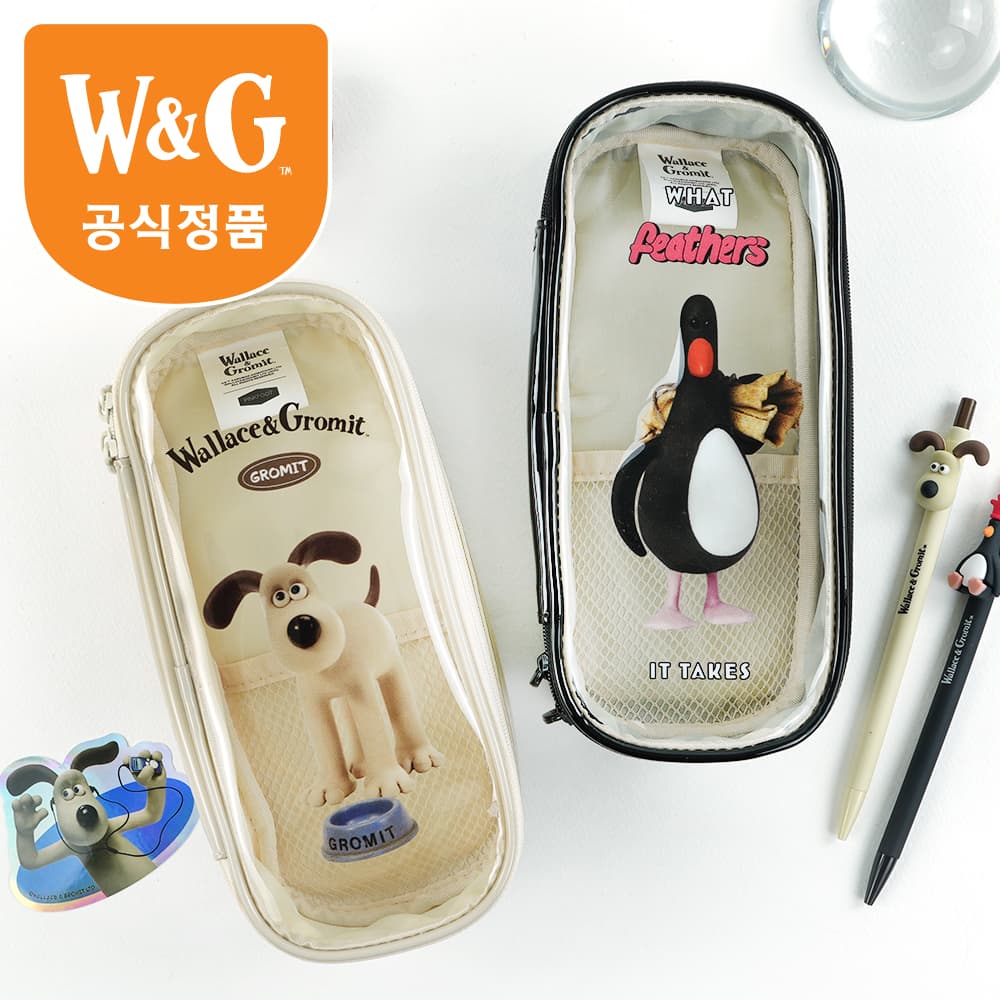 [ウォレスとグルミット]透明ポーチケース 単品 1