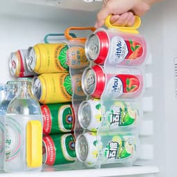 [ブリスクスタイル]持ち手付き缶ビール・缶飲料冷蔵庫保管ディスペンサー整理収納ラック 5