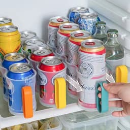 [ブリスクスタイル]持ち手付き缶ビール・缶飲料冷蔵庫保管ディスペンサー整理収納ラック 1