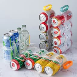 [ブリスクスタイル]持ち手付き缶ビール・缶飲料冷蔵庫保管ディスペンサー整理収納ラック 2