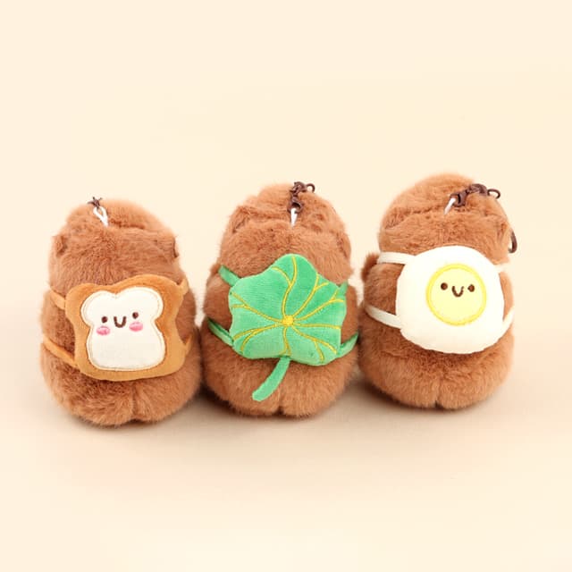 [カピバラ]ラッキースナック カピバラぬいぐるみキーホルダー_単品（ランダム発送）