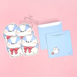 [スイム&クリム]オモクヌンイ形便箋 単品（ランダム発送） 2