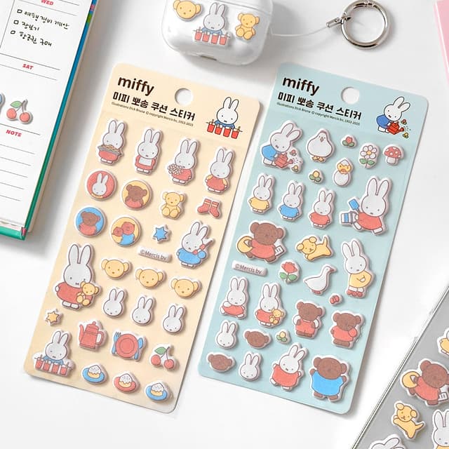 [イルジョン]ミッフィー ふわふわクッションステッカー (ランダム発送)