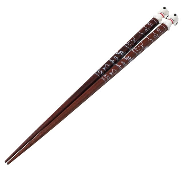 [ピーナッツ]スヌーピー マスコット木製箸 21cm