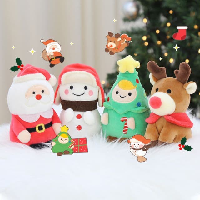 [キキクオッカ]モッチタウン クリスマス ホットパックぬいぐるみ