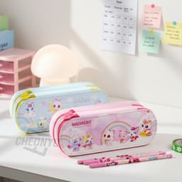 [ウィッシュキャット]ウィッシュキャット ツインポケットぬいぐるみペンケース（ランダム発送） 3