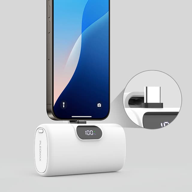 ドッキング式モバイルバッテリー 10,000mAh_ホワイト
