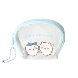 [ちいかわ]なんか小さくてかわいいやつ ブルー半円透明ポーチ 4