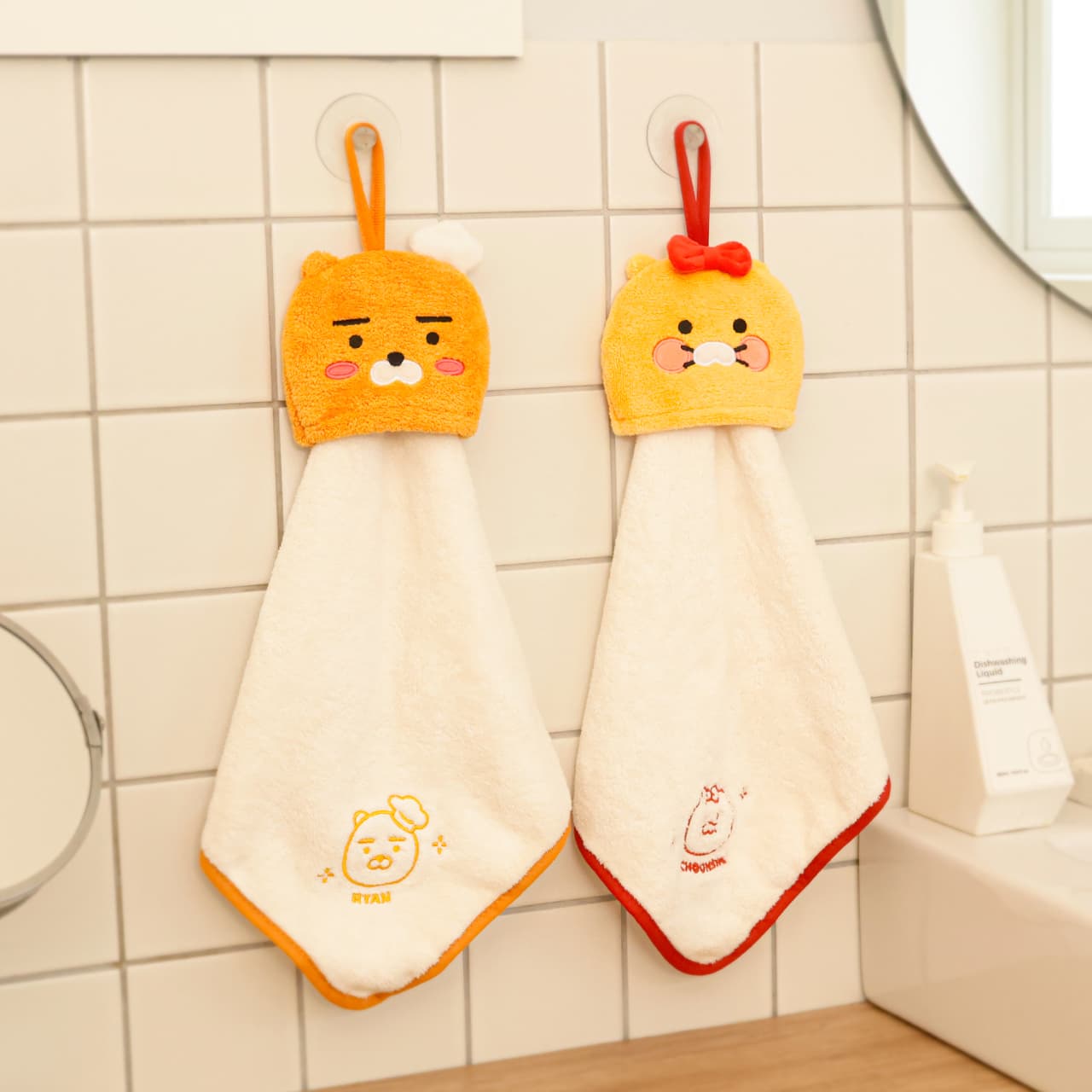 [カカオフレンズ]カカオフレンズ キッチンハンドタオル 2Pセット 1
