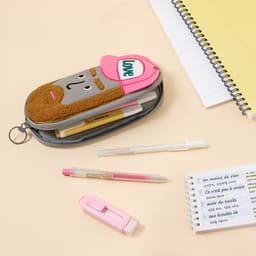 [アンテナショップ]キャンバスペンケース ブークレ刺繍ペンポーチ_ビニバブル_ラビーブロ 3
