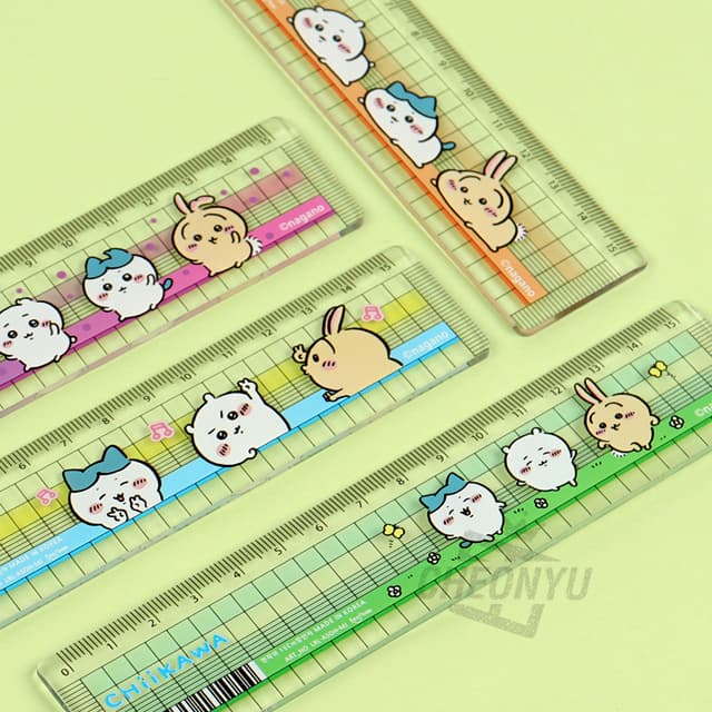 [ちいかわ]なんか小さくてかわいいやつ 15cm 方眼定規 (40個 1セット) 1