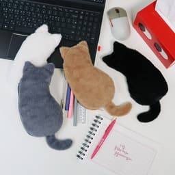 [ブリスクスタイル]ふんわり猫ぬいぐるみペンケース ペンポーチ 1