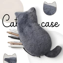 [ブリスクスタイル]ふんわり猫ぬいぐるみペンケース ペンポーチ 3