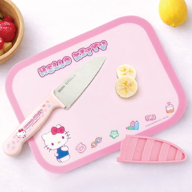 [サンリオ]ハローキティ マシュグミ 子ども用ドマステン丸型安全ナイフセット 1