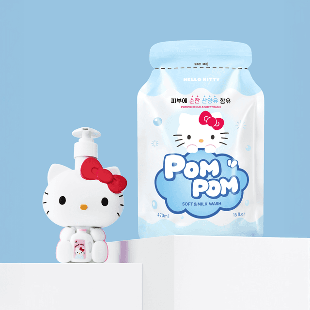 [サンリオ]ポムポムハローキティエディション ウォッシュ 470ml + ディスペンサー