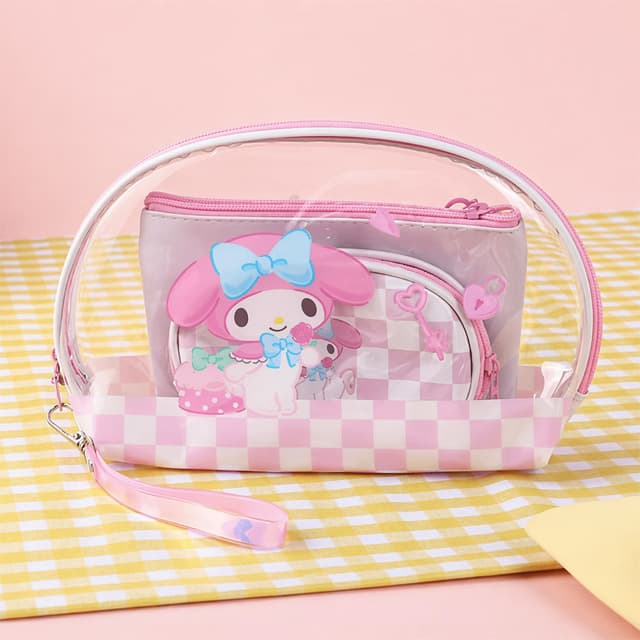 [サンリオ]スイートハート マイメロディ 透明 3ピースポーチ 1