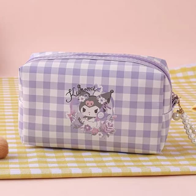 [サンリオ]クロミ チェック柄ポーチ 1