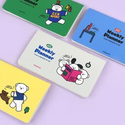 [ピンクフット]コマン ウィークリープランナー (4個1セット) 4