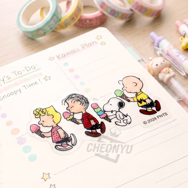 [ピーナッツ]リムーバブルステッカー_エブリワン（単品1枚）