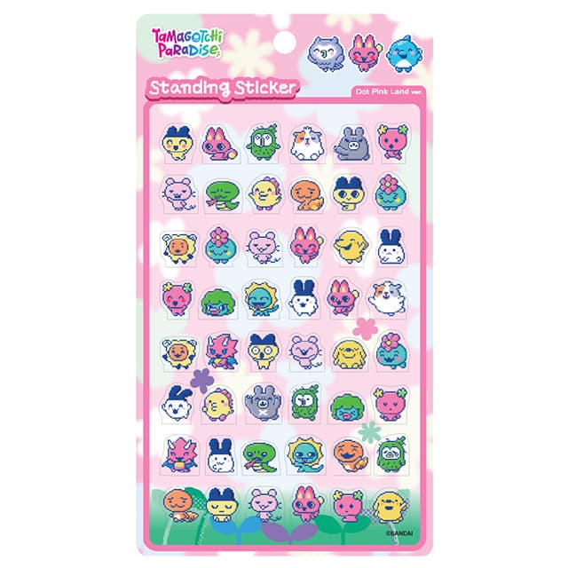 [たまごっち]たまごっち ドットスタンディングステッカー_Dot Pink Land 1