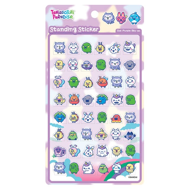 [たまごっち]たまごっち ドットスタンディングステッカー_Dot Purple Sky