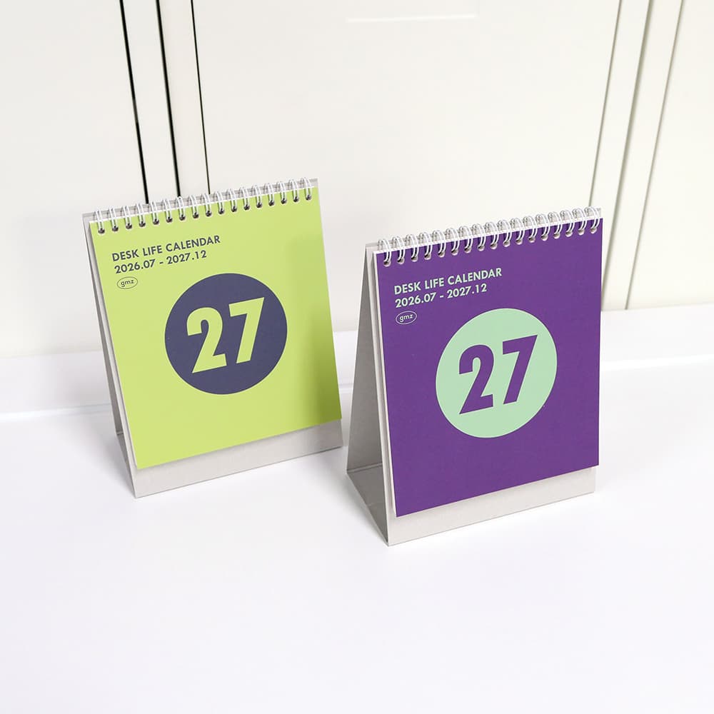 【健忘症】GMZ健忘症 2027 シングルデスクライフカレンダー 1