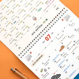【インディゴ】2027 プリズム 卓上カレンダー（デスクカレンダー） 4