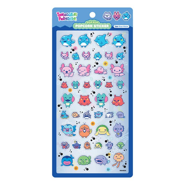 [たまごっち]たまごっち パラダイス ポップコーンステッカー_Dot Blue Water