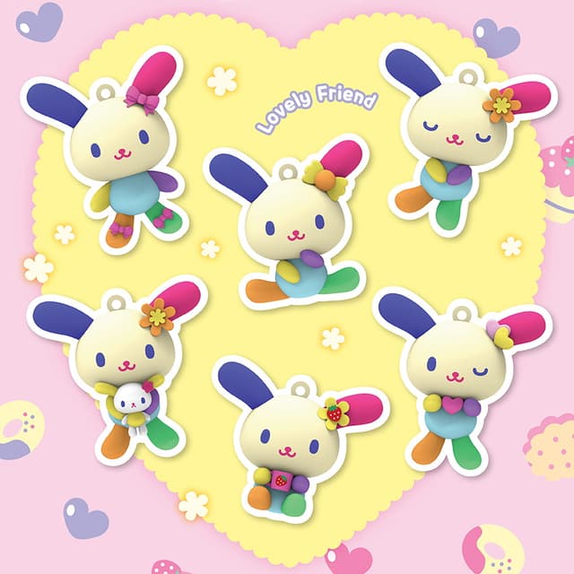 ウサハナ ラブリーキーホルダー（24個1セット）
