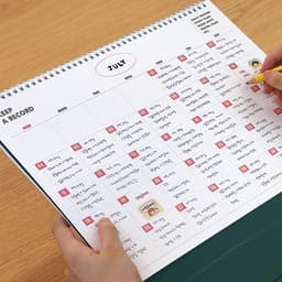 【インディゴ】2027 ベーシック大型 B4 卓上カレンダー（会社デスクカレンダー） 5