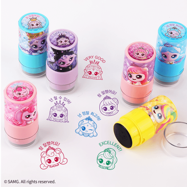 プリンセスキャッチ！ティニピン ほめほめスタンプ 丸型（12個1セット）