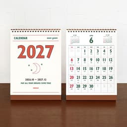 2027 ルナ レトロ旧暦卓上カレンダー（節気ミニデスクカレンダー） 1