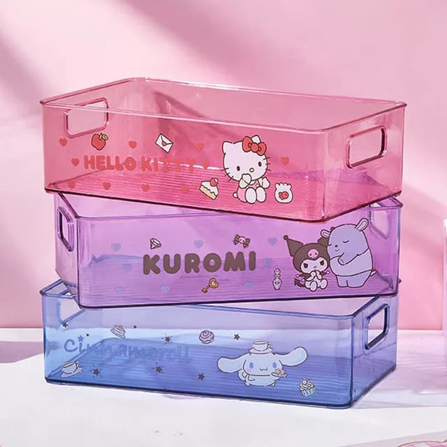 サンリオ クリアオープンバスケット