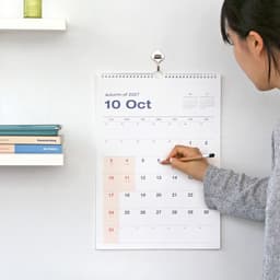 【アイコニック】2027 フロー ウォールカレンダー A3 壁掛けカレンダー スケジューラー 4