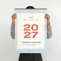 【アイコニック】2027 フロー ウォールカレンダー A2 壁掛けカレンダー 大型カレンダー 3