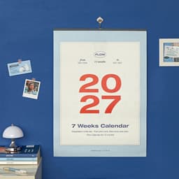 【アイコニック】2027 フロー ウォールカレンダー A2 壁掛けカレンダー 大型カレンダー 5
