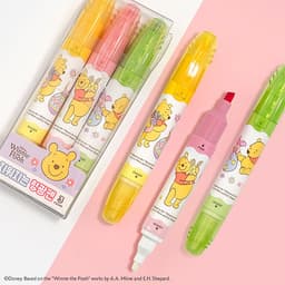 【ディズニー】くまのプーさん スッと消せる蛍光ペン 3色セット 1