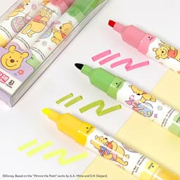 【ディズニー】くまのプーさん スッと消せる蛍光ペン 3色セット 3
