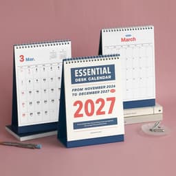 [アイコニック]2027 エッセンシャル卓上カレンダー デスクカレンダー 旧暦 デスクスケジューラー 4